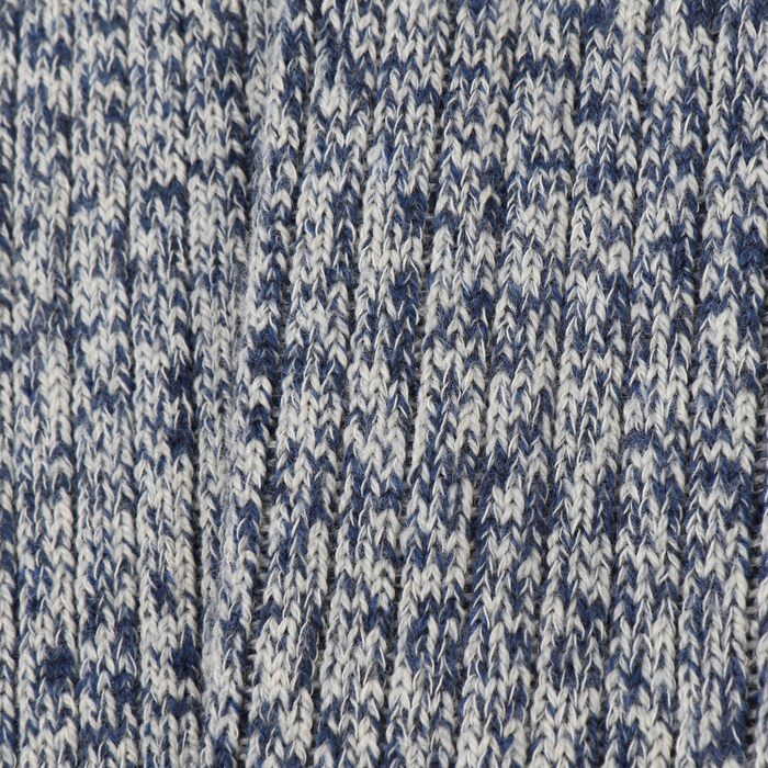 Close-up of navy marl pattern fabric