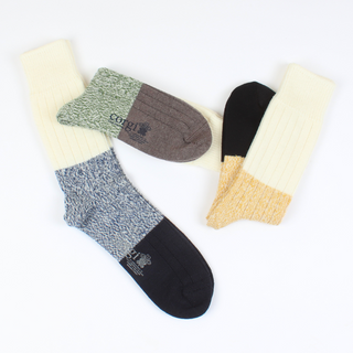 Men's Colour Block Wool & Cotton Socks