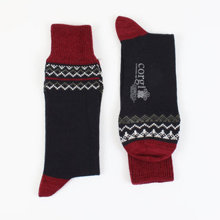 Men's Fair Isle Wool & Cotton Sock