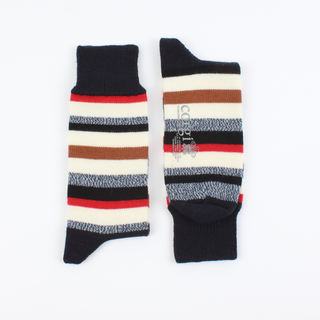 Men's Striped Wool & Cotton Socks