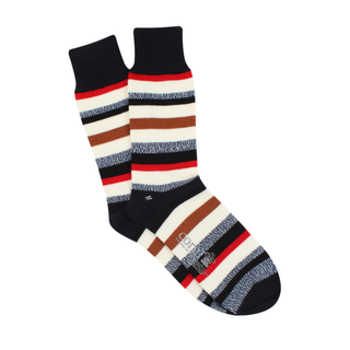 Men's Striped Wool & Cotton Socks