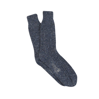 Men's Plain Ribbed Donegal Wool Socks