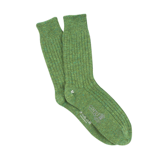 Men's Plain Rib Donegal Wool Socks