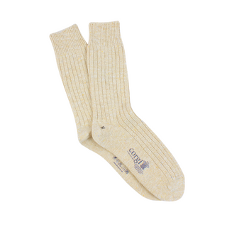 Men's Plain Rib Donegal Wool Socks