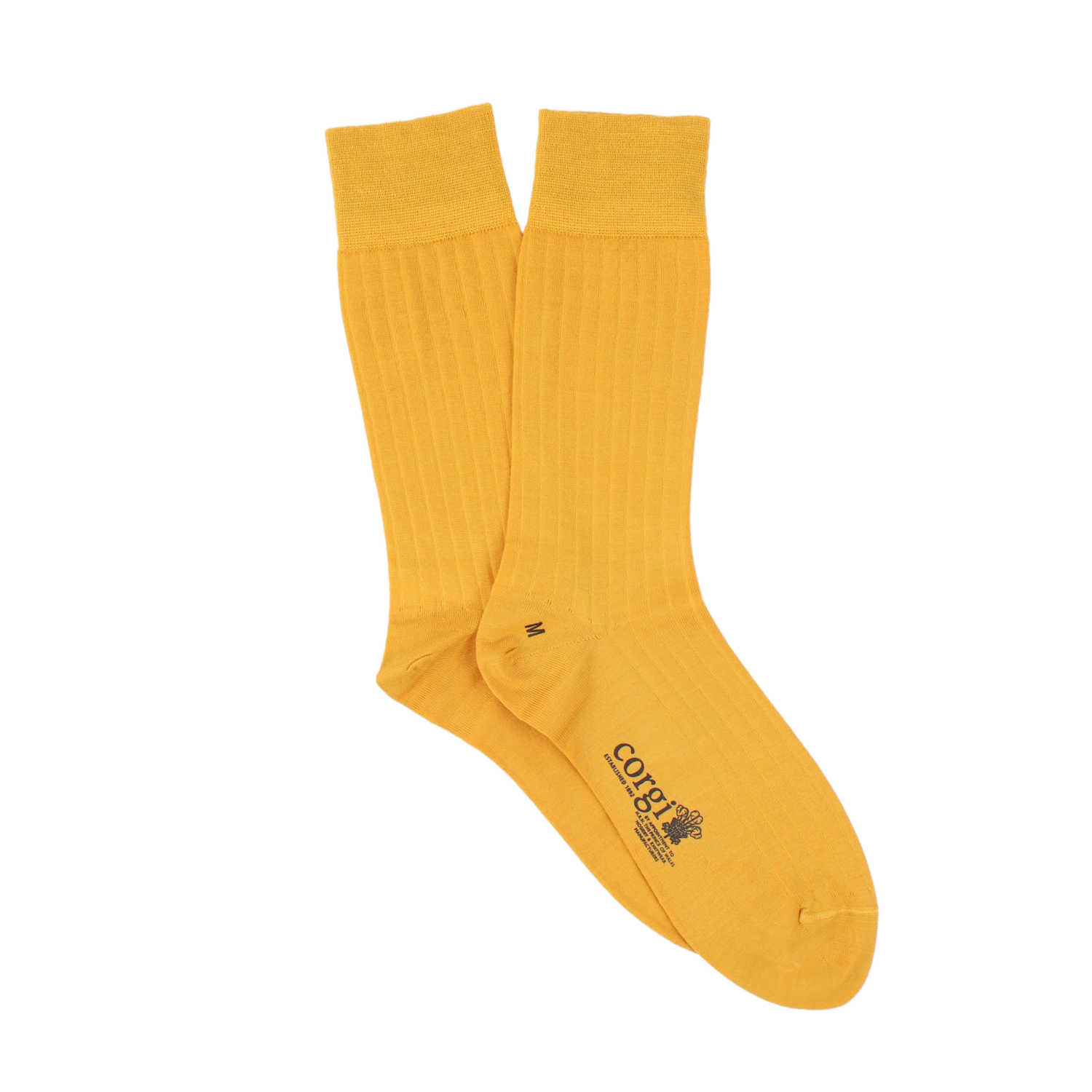 Men's Tenby Merino Wool Socks in Gold
