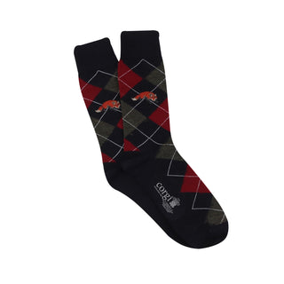 Men's Argyle Fox Merino Wool Socks