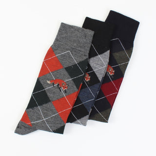 Men's Argyle Fox Merino Wool Socks