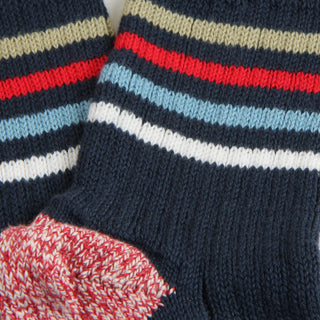 Men's Pure Cotton Stripe Quarter Socks