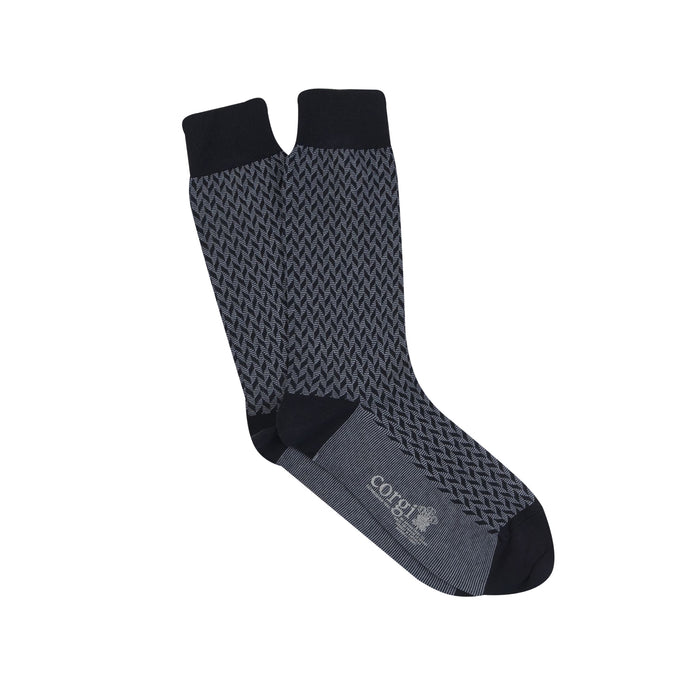 Men's Formal Patterned Cotton Socks