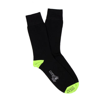 Contrast Heel & Toe Cotton Socks