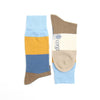 Color-blocked socks with a visible Corgi brand label on a white background