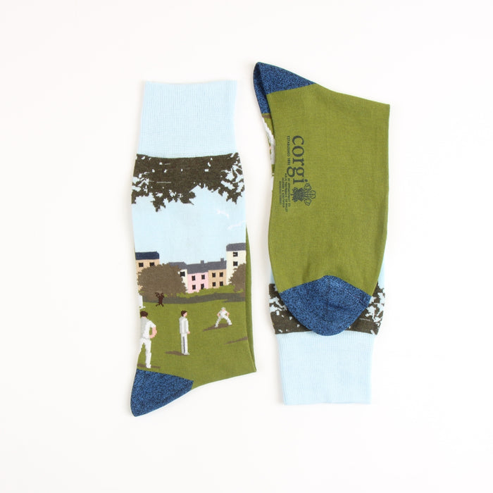 Men's Cricket Scene Cotton Socks