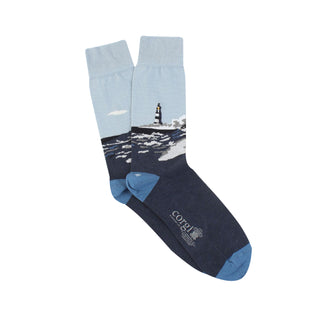 Men's Lighthouse Cotton Socks