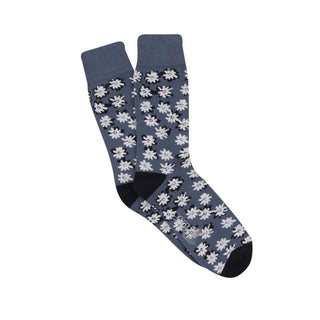 Men's Daisy Patterned Cotton Socks