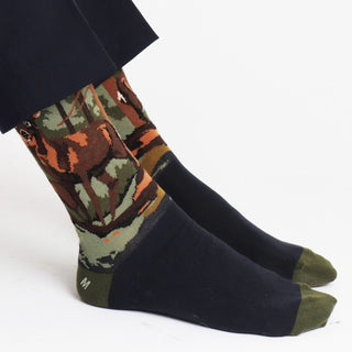Men's Stag Scene Cotton Socks