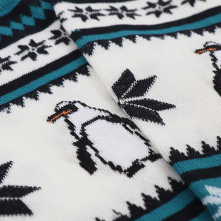 Men's Penguin Fair Isle Cotton Socks