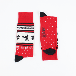 Men's Yeti Fair Isle Cotton Socks