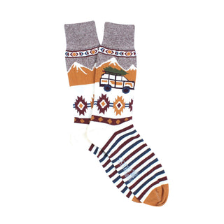 Men's Aztec Campervan Cotton Socks