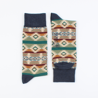 Men's Navaho Pattern Cotton Socks