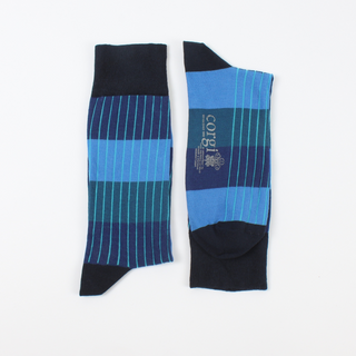 Men's Neon Flash Striped Cotton Socks