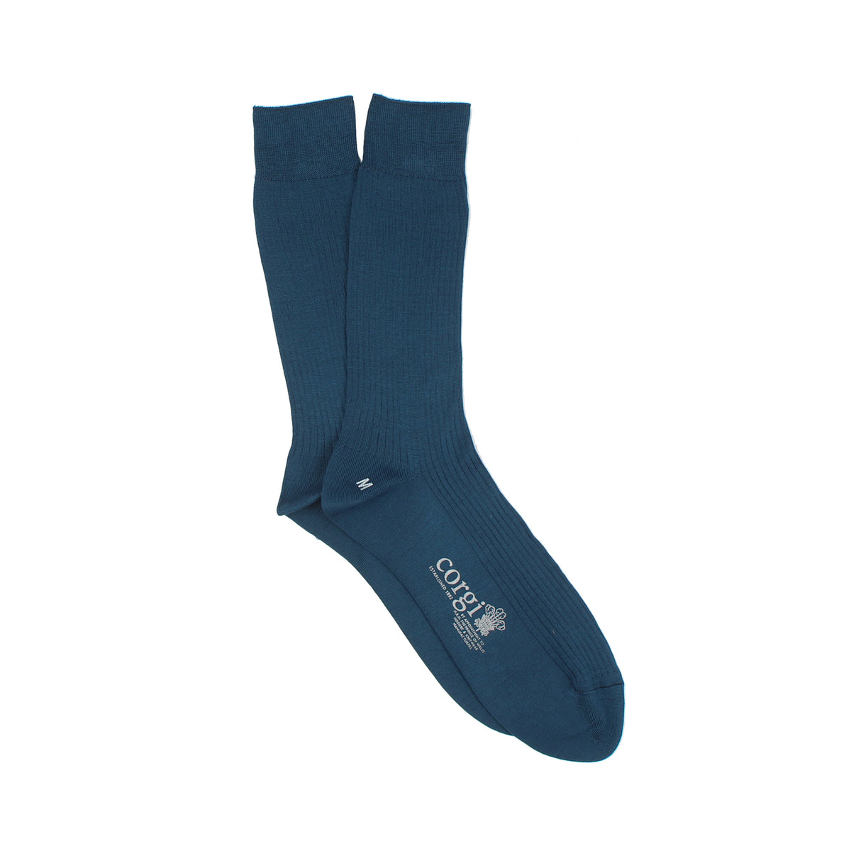 Pembroke socks in teal