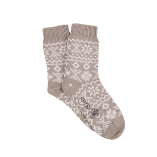 Women's Cashmere & Cotton Fair Isle Socks