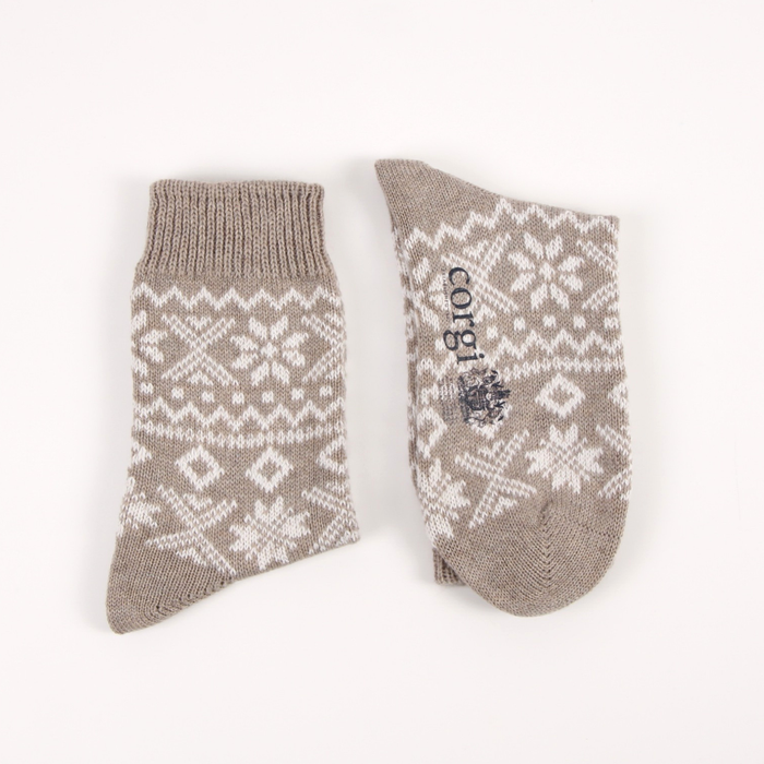 Women's Cashmere & Cotton Fair Isle Socks