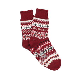 Women's Fair Isle Wool & Cotton Socks