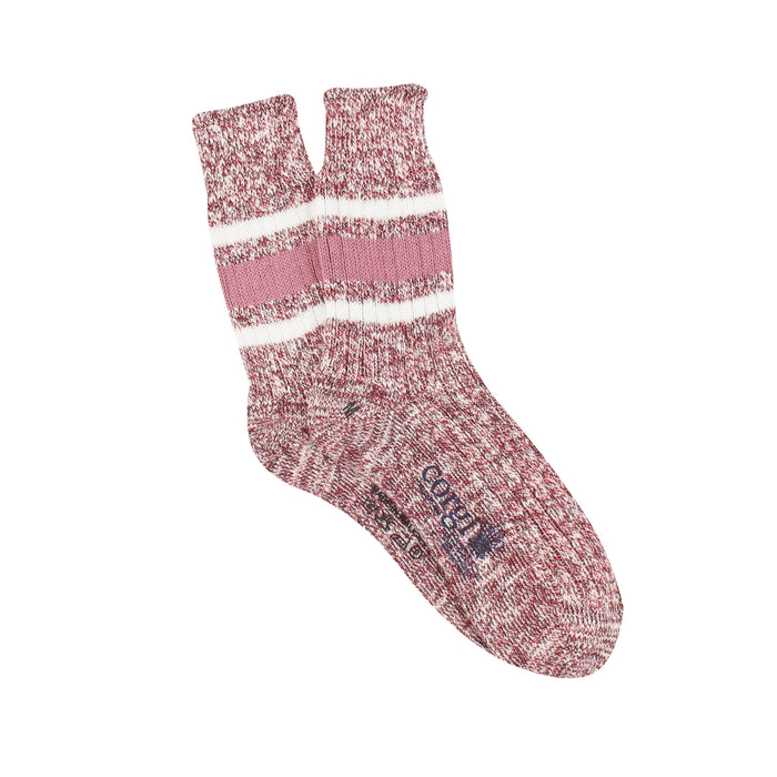 Women's Marl Sport Stripe Pure Cotton Socks