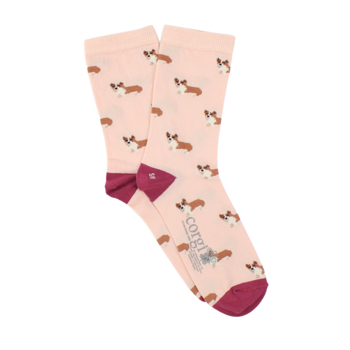 Women's Corgi Dog Cotton Socks