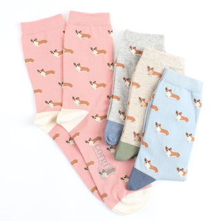 Women's Corgi Dog Cotton Socks