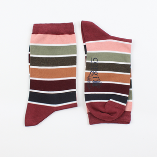 Women's Pantone Striped Cotton Socks