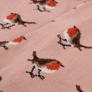 Pattern of birds on a pink background