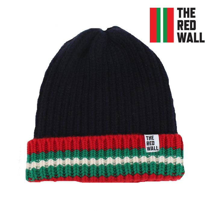 Red Wall Cashmere Striped Beanie