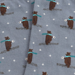 Men's Skiing Bears Cotton Socks