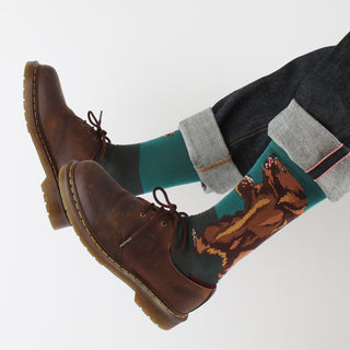 Men's Grizzly Bear Cotton Socks