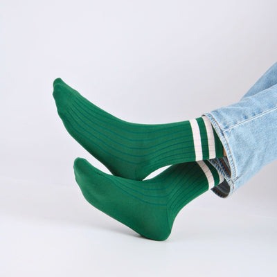 Men's Sport Stripe Cotton Quarter Socks