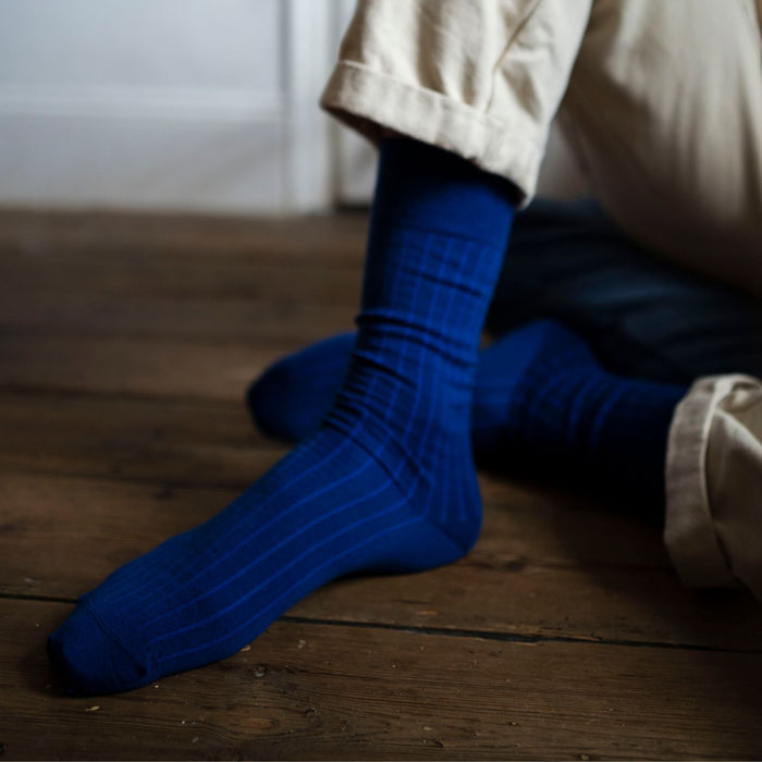 Men's Tenby Ribbed Merino Wool Socks