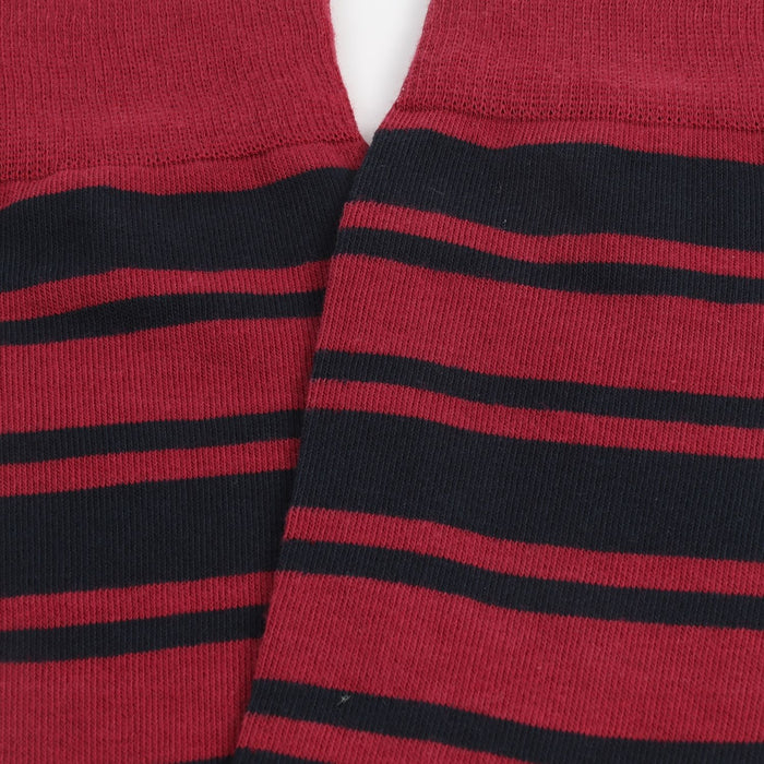close up of striped socks