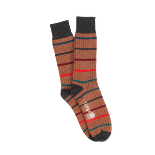 Men's Luxury Striped Pure Cashmere Socks