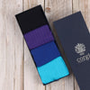 Men's 4-Pair Brecon Blue Gift Box