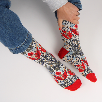 Women's William Morris Borne Cotton Socks