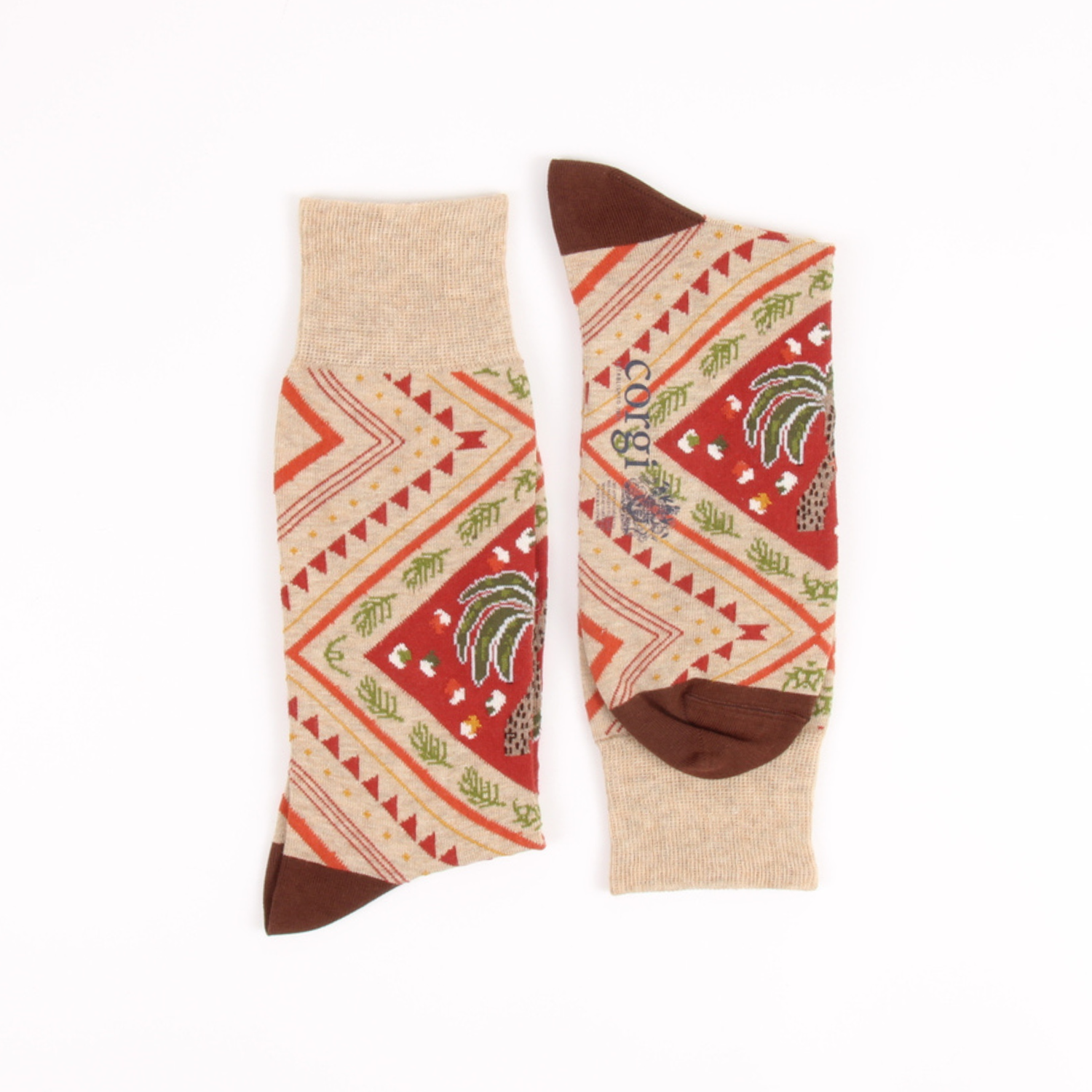 Men's Bandana Print Cotton Socks