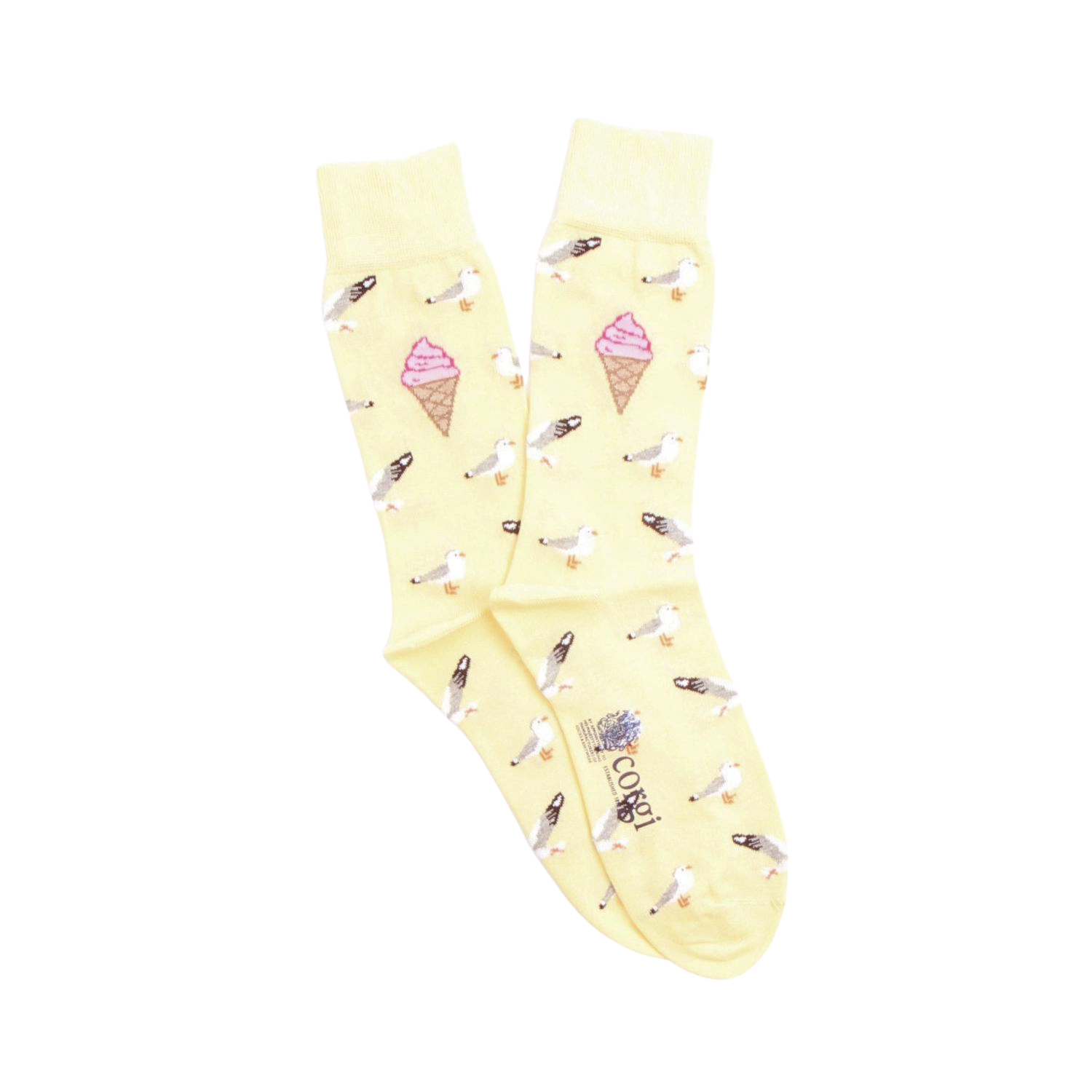 Men's Ice cream & Seagull Cotton Socks