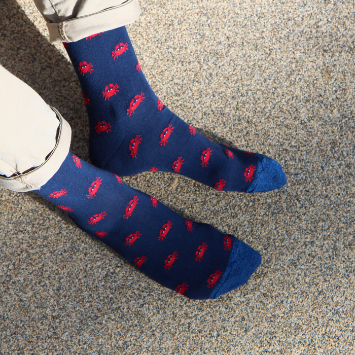 Men's Crab Cotton Socks