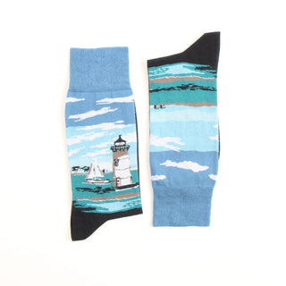 Men's Lighthouse Cotton Socks