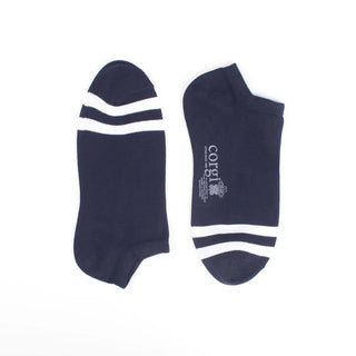 Men's Stripe Cotton Trainer Socks