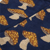 Pattern of mushrooms on a blue background