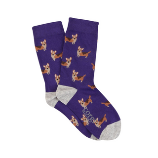 Children's Royal Collection Corgi Dogs Cotton Socks - Corgi Socks