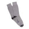 Grey and Black Contrast Heel & Toe Cotton Socks - Corgi Socks